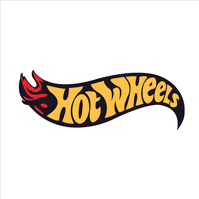 Recreated Famous Hot Wheels Logo adobe color color combinations combination fun hot wheels illustration illustrator logo logodesign practice