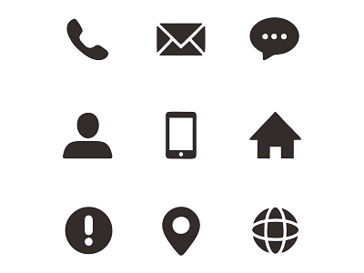 ICON SET FOR ICON COMMUNICATION animation app design icon illustration illustrator logo ux vector web