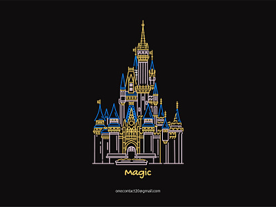 Magic Castle apparel design apparel logo badge logo badgedesign clothing brand design designclothing graphic design illustration logo merch merch design merchandise merchandise design merchant monoline monoline logo neon neon design vintage badge