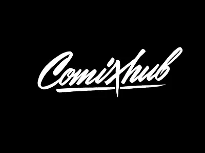 Comixhub sketch branding calligraphy custom design lettering logo logotype script