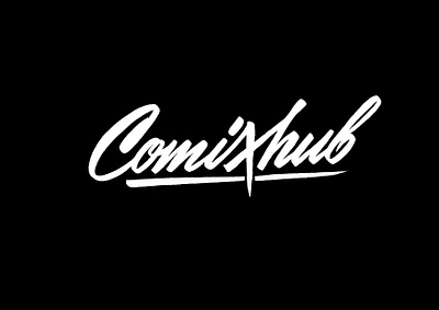 Comixhub sketch branding calligraphy custom design lettering logo logotype script