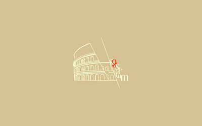 Colosseum Illustration aesthetics branding design designmatters flat geometric illustration minimaldesign typography web