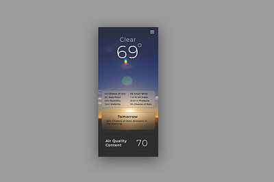 Daily UI Challenge #37 Weather dailyui dailyui037 design typography ui ux weather weatherapp