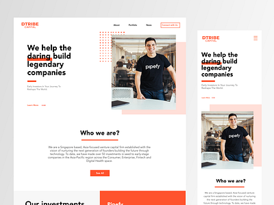 D Tribe b2c branding dashboad design enterprise interface landing page uidesign user user interface ux uxdesign venture capital web web design website