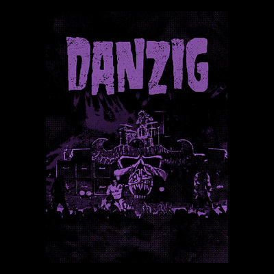Danzig Bootleg t-shirt danzig glenn danzig halftone misfits silkscreen skull skull and crossbones