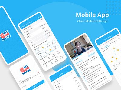 My Gut Solution App Mockup app design ui