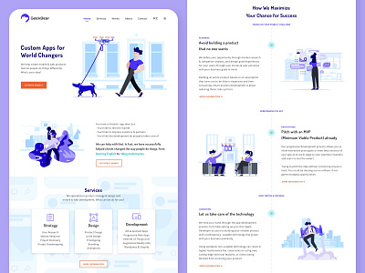 Digital Agency Landing Page Design agency clean design digital agency illustration landing page design ui ux website