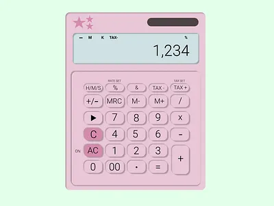 Elle Woods calculator daily004 dailyui pink