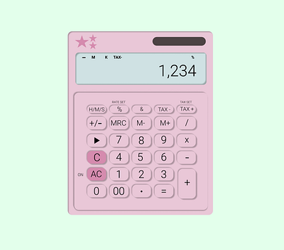 Elle Woods calculator daily004 dailyui pink