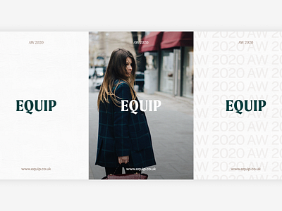 Equip Posters brand design brand identity branding clothing design fashion logo minimal poster print typography