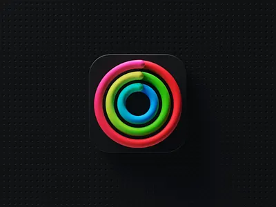 Activity Icon 3d activity animation app icon apple apple watch branding c4d cinema 4d fitness health healthcare icon octane sport ui ux