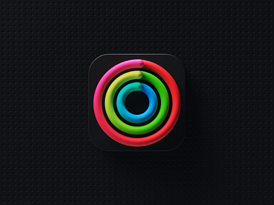 Activity Icon 3d activity animation app icon apple apple watch branding c4d cinema 4d fitness health healthcare icon octane sport ui ux