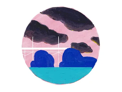 Storm acrylic art artist creative digitalart doodle draw drawing dribbble illustration illustrazione inspiration minimal paint painting procreate sketch