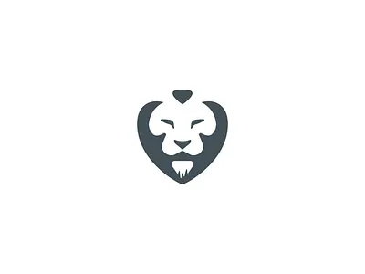 lion branding design flat graphic icon lion lion logo logo mark negative space punk vector
