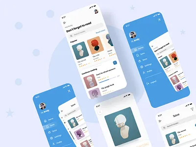 Reading App 2020 design 2020 trend 2020calendar clean clean app clean ui minimalist mobile uidesign uiux uxdesign