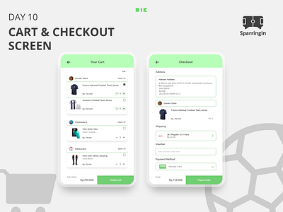 Day 10 (Last Day) - Shopping Cart Page 10ddc app app design checkout page design e commerce e commerce app graphic design interactive design mobile app mobile shop mobile ui online shop shopping cart ui ui ux ui design user interface