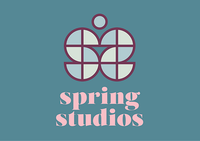 Spring Studios logo butterfly logo podcast studio