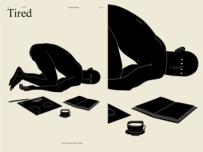 Tired abstract composition figure figure illustration fragment illustration laconic lines man illustration man utd minimal no energy poster poster a day poster art tired