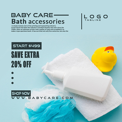 babycare banner banner ads illustrator photoshop poster design web banner design