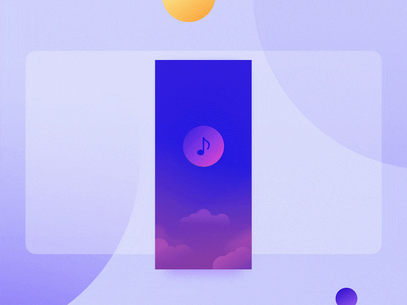 Music App Introduction design elegant design flat interaction light modern music music app music application ui