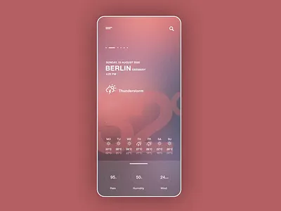 Weather app after effects animation app barcelona berlin interfacedesign invision studio mobile ottawa prototyp rain snow sun thunder thunderstorm ui ux weather weather app weather forecast