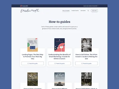 Library of how-to guides blog design how to guide marketing design