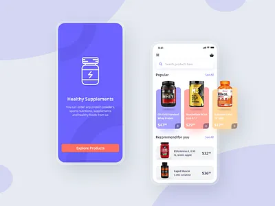 10 Days Design Challenge - Day 9 - Fitness App E-Commerce Screen 10ddc adobexd app design ecommerce ecommerce app ecommerce design fitness iphone mobile products ui ui design ux ux design