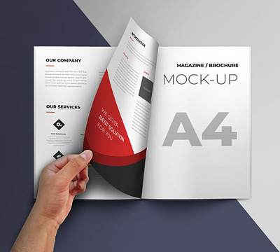 Brochure mockup a4 brochure mockup brand branding brochure brochure design brochure mockup brochure template design identity mockup smart object template