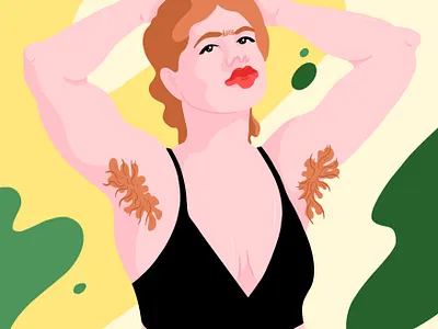 Hair - Art print armpit armpit hair equality feminism hair identity illustration self acceptance women