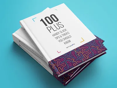 100 Slack tips ebook. book cover booklet cover art cover artwork cover design minimal pattern slack