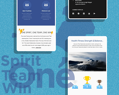 The Para-Taekwondo Association of India clean design clean ui colors design illustration landing page mobile design mobile ui typography ui ux vector