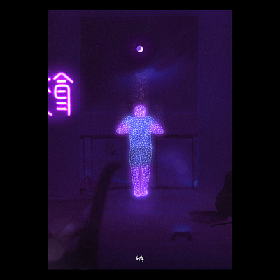 4AM 4 am 4am aesthetic aestheticart art artdaily artist artwork chill vibes graphic graphicdesign illustrator lofiart lowpoly lowpolyart night photoshop purple purple aesthetic vaporwave