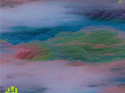 岚 The mist over mountains. 3d c4d chinese illustration noise octane render