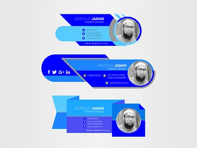 Email Signature Redesign app branding brochure design business card design facebook ads design graphic design icon minimal typography web
