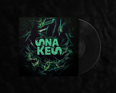 Snakes | Album Cover Design album art albumcover band bandmerch branding creative design music musician snake snakes typography typography art typography design