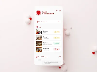 Restaurant App blender3d colors design ui ux