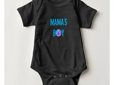 Mama's Boy One Piece babies baby black blue bodysuit boy boys mama mamas mamasboy onepiece zazzle