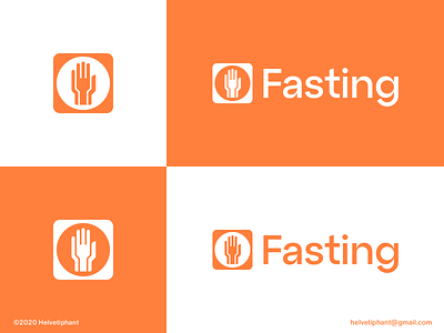 Fasting - logo concept brand design brand designer branding creative logo custom logo design diet diet app double meaning fasting food fork logo hand logo icon logo logo design logo design concept logo designer logotype minimalist logo typography