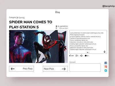 Blog Post blog post dailyui design minimal ui ui design ux