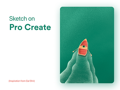 Sketch on Pro Create adobe create dark art design dribbble gal shir hello dribbble illustration illustrator interaction design isometric pro procreate procreate art ui design vector