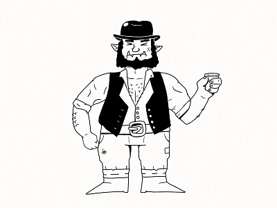 spencer bud drink half orc pugilist spencer vest