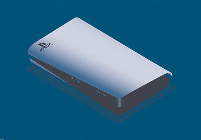 PS5 isometric console isometric art isometry playstation5 ps5 sony vector