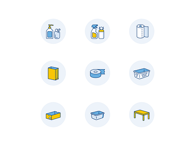 Supplies for COVID-19 Decontamination covid 19 health icon medical icons medicine