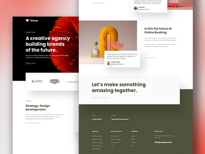 WayUp - Creative Agency Web UI branding design illustration ui ux web web design website websites