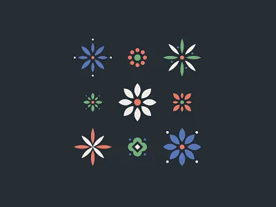 Flowers flowers icons minimalist plants