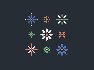 Flowers flowers icons minimalist plants