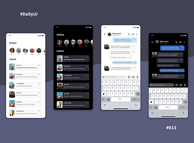 #DailyUI #013 Direct Messaging app daily 100 challenge dailyui design direct messaging message mobile mobile ui social socialmedia ui user experience userinterface ux