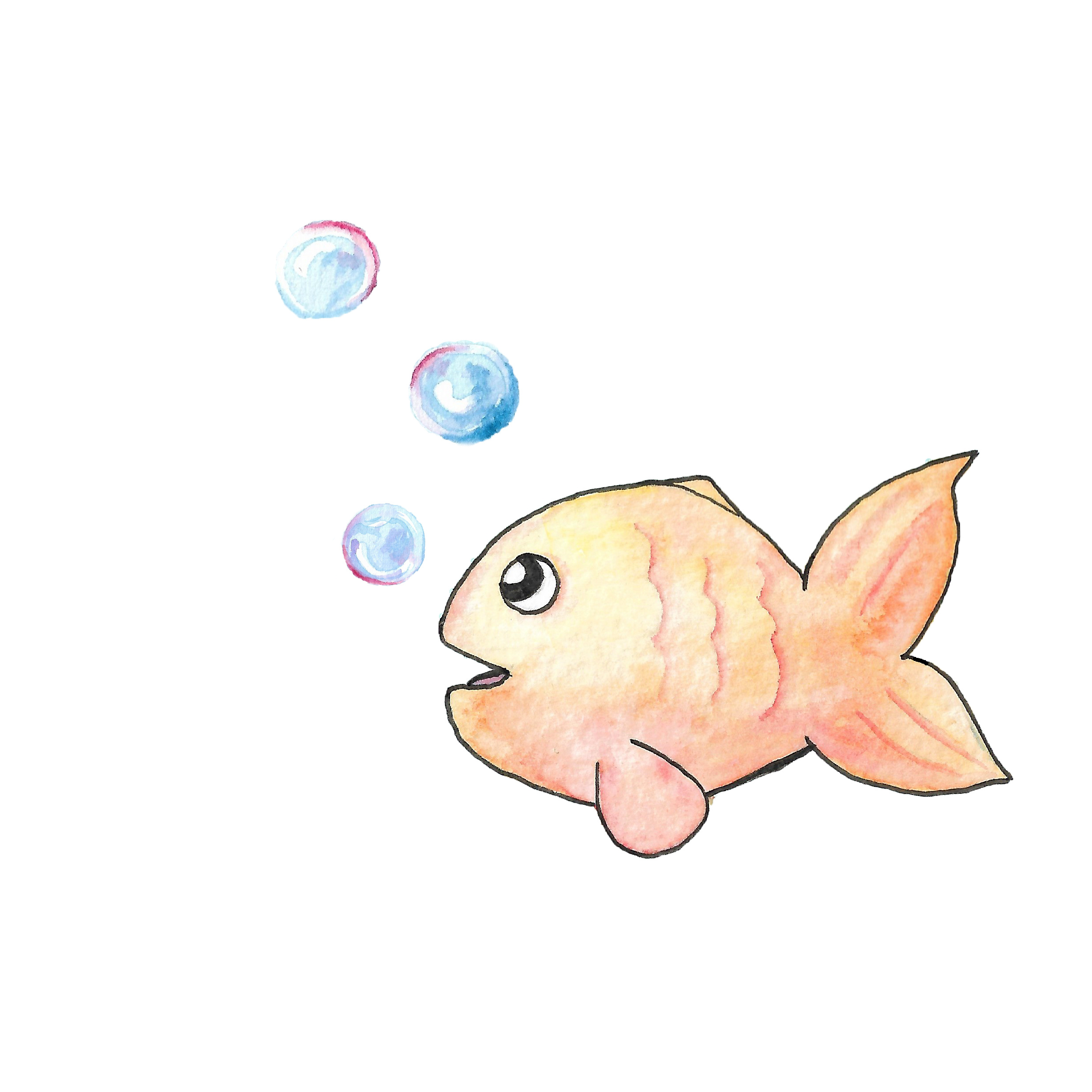 Example of Fish Blowing Bubbles
