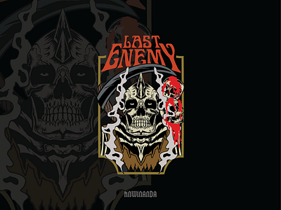 lastenemy 01 art banddesign clothingdesign clothingline drawing illustration merch merchandisedesign musicdesign skull skullart tshirtillustration vintageart