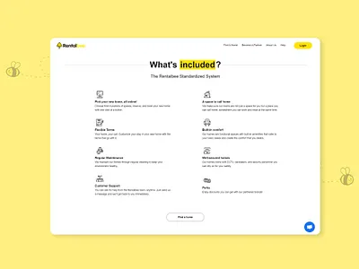 Rentalbee PH - Homepage 2 aesthetic bee design manila philippines rentalbee simple website website design